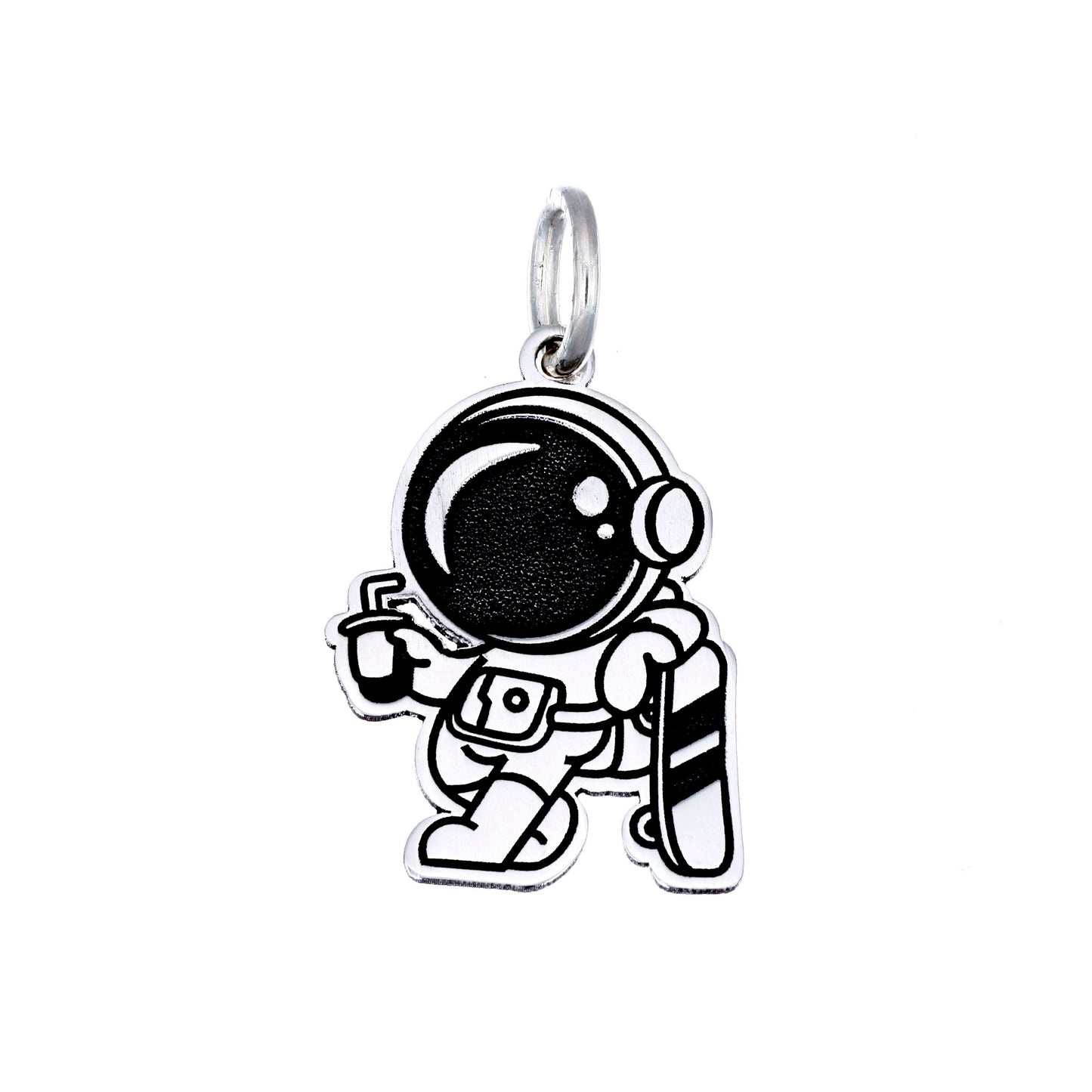 Astronauta Patineta y Bebida