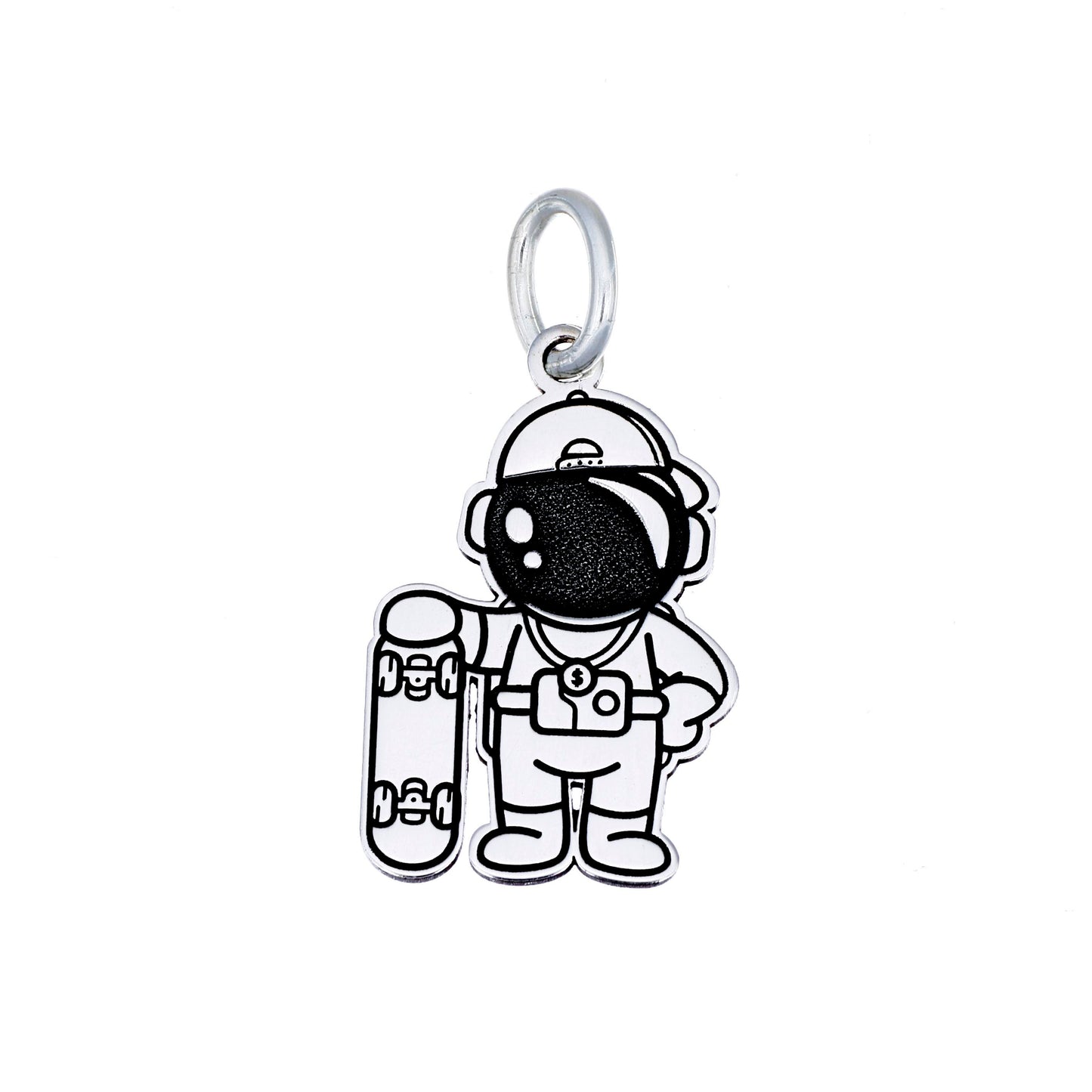 Astronauta Patineta y Gorra